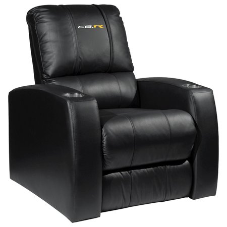 DREAMSEAT Home Theater Recliner with C8R Logo XZ418301RHTCDBLK-PSGMC61115